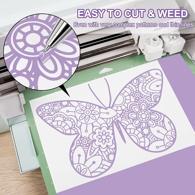 VINYL FROG Matte Lilac Purple Permanent Vinyl Roll 12" x10ft 001 Vinyl | Purple