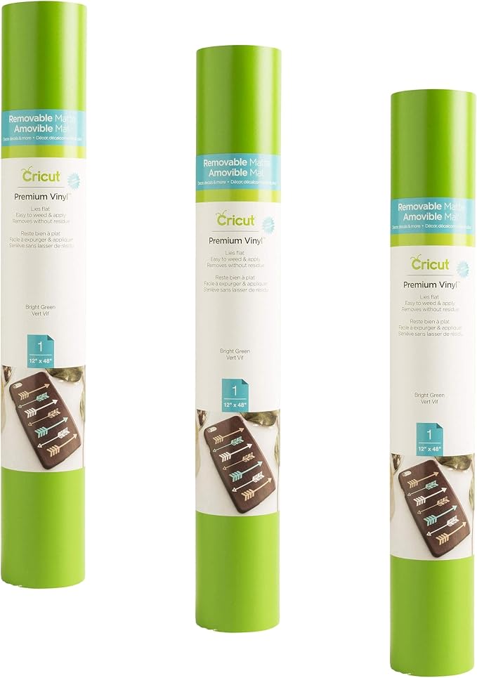 Cricut Removable Vinyl, Bright Green
