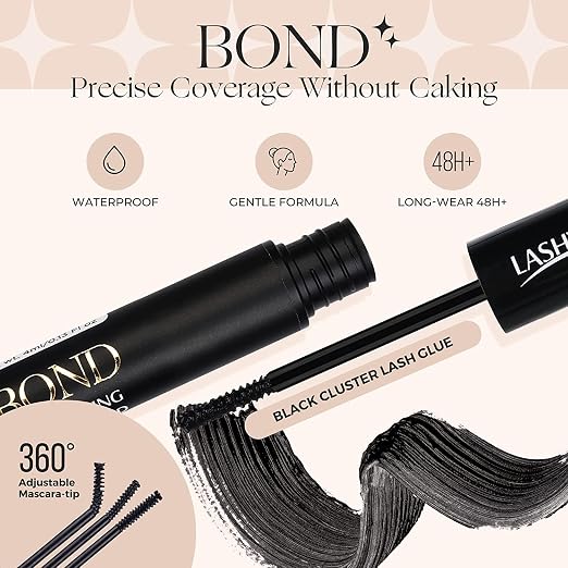 LASHVIEW 2 in 1 Lash Glue & Remover, Waterproof Mascara Adhesive