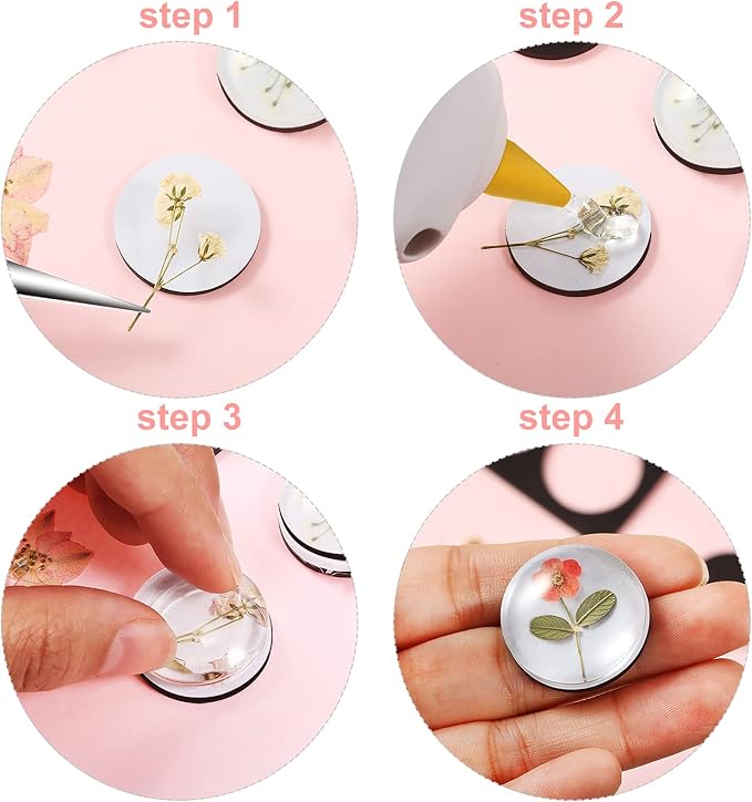 72 Pieces Round Craft Magnets Glass Ceramic Ferrite Magnet