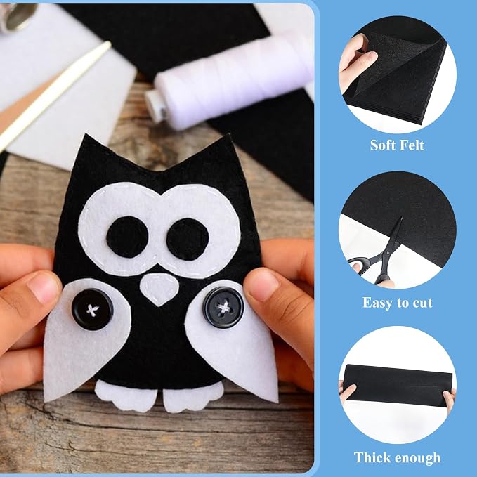 12" X 12" Squares Felt Fabric Sheets