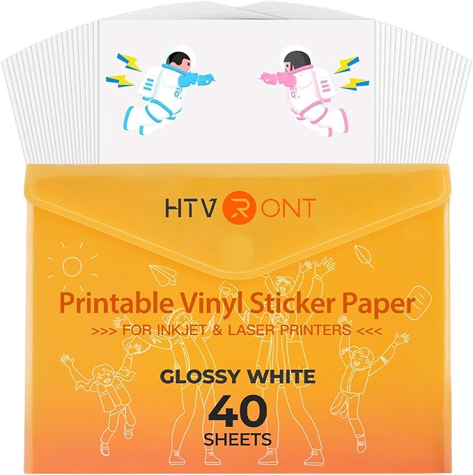HTVRONT Printable Vinyl for Inkjet Printer & Laser Printer