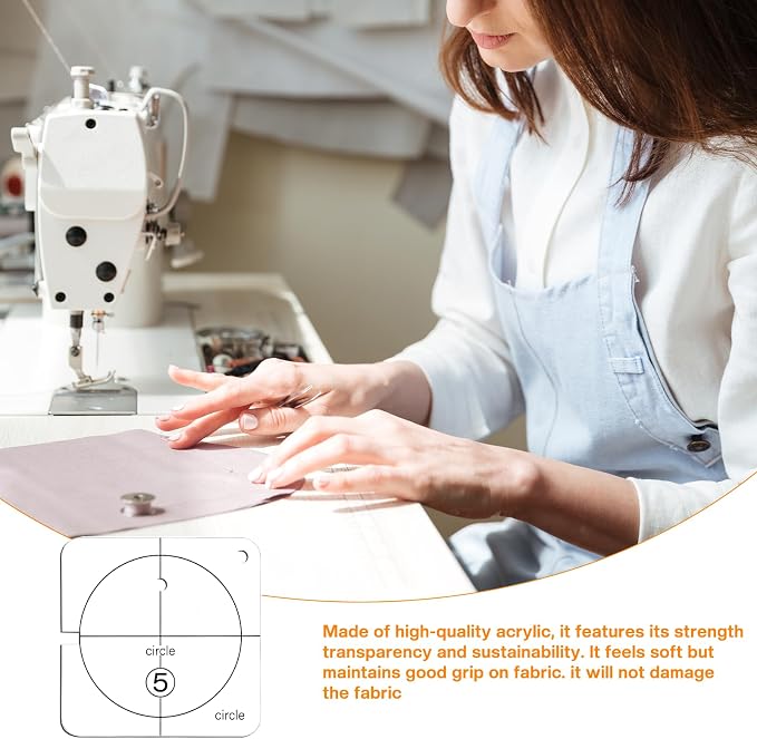 14 PCs Free Motion Quilting Template Set Includes 11 Quilting Templates 3mm