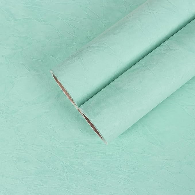 CHIHUT 12”x472” Mint Green Contact Paper Self Adhesive Velvet Fabric