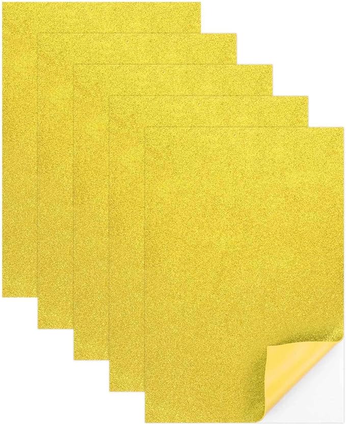 MECCANIXITY 5 Sheets Yellow Shiny Foam Sheets