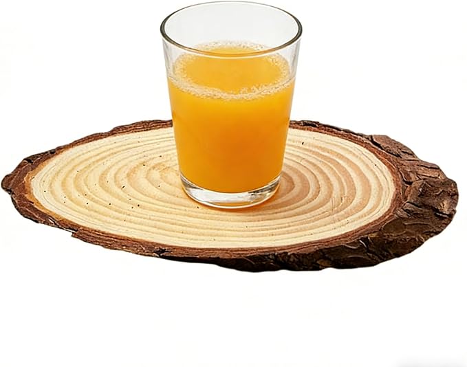 6Pcs Oval Basswood Hanging Plaques12-14 Unfinished Wood