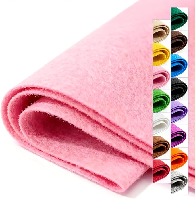 Felt Fabric 36'' X 36'' Large Felt Sheets Stiff Craft Felt by The Yard