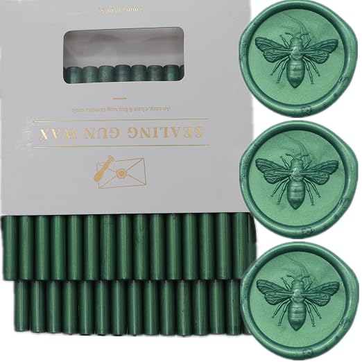 Wax Seal Sticks Pine Green, Mini Sealing Wax Gun Sticks Wedding Invitations