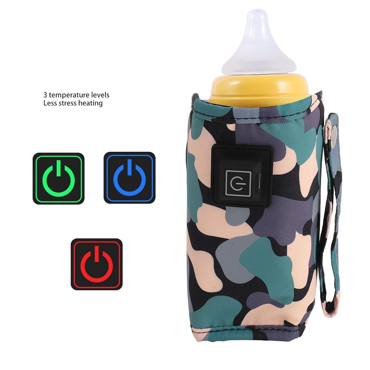 Portable Baby Bottle Warmer, USB Rechargeable Milk Warmer Bag for Baby Formula, Breastmilk, Universal Constant Temperature Baby Water Warmer Milk Heat Keeper for Travel, Home