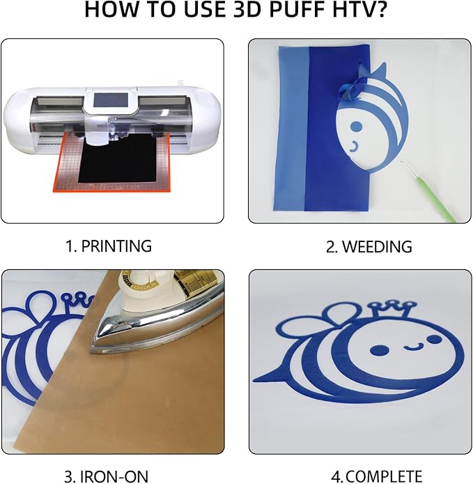 guangyintong Blue Puff Heat Transfer Vinyl HTV Rolls