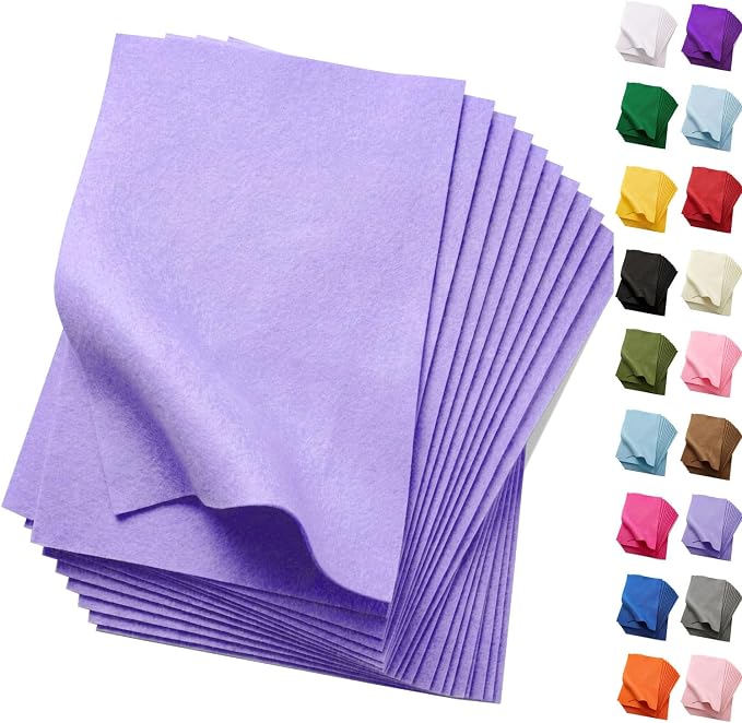 Soft Lavender Felt Fabric Sheets