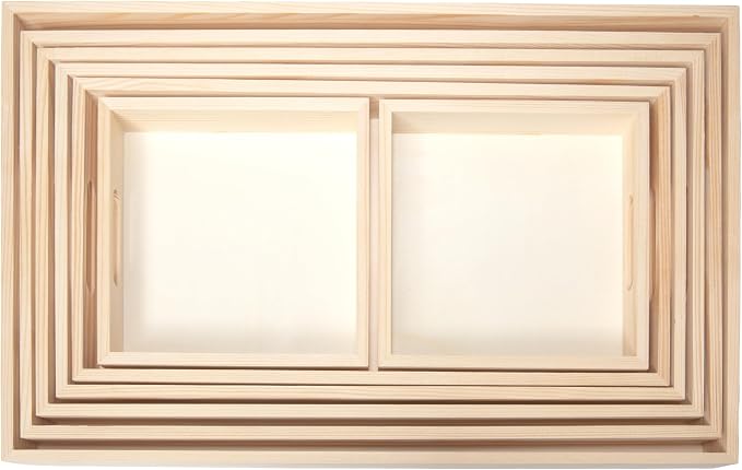 Wooden Nested Serving Trays, Unfinished Rectangle Trays