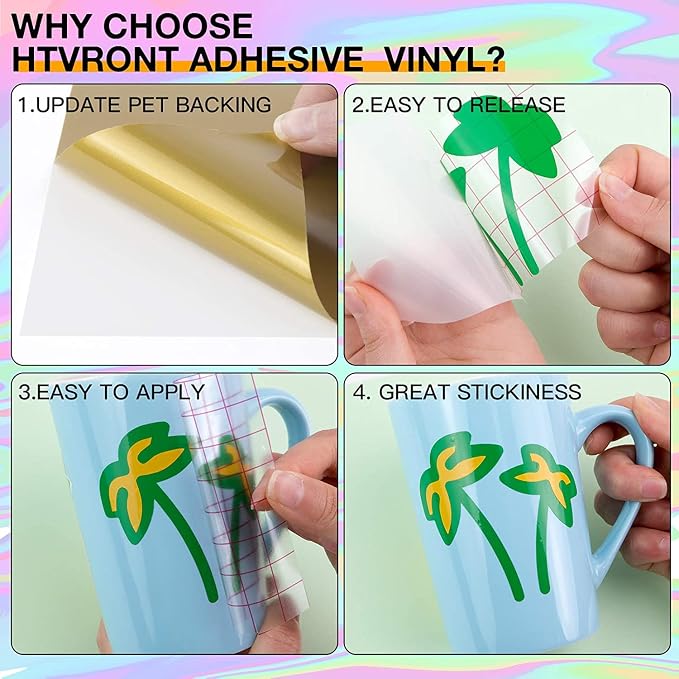 HTVRONT Permanent Adhesive Vinyl