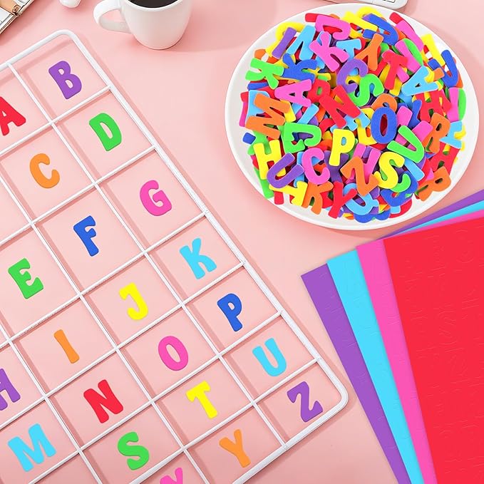 Letter Stickers, 3D Self-Adhesive Alphabet Stickers