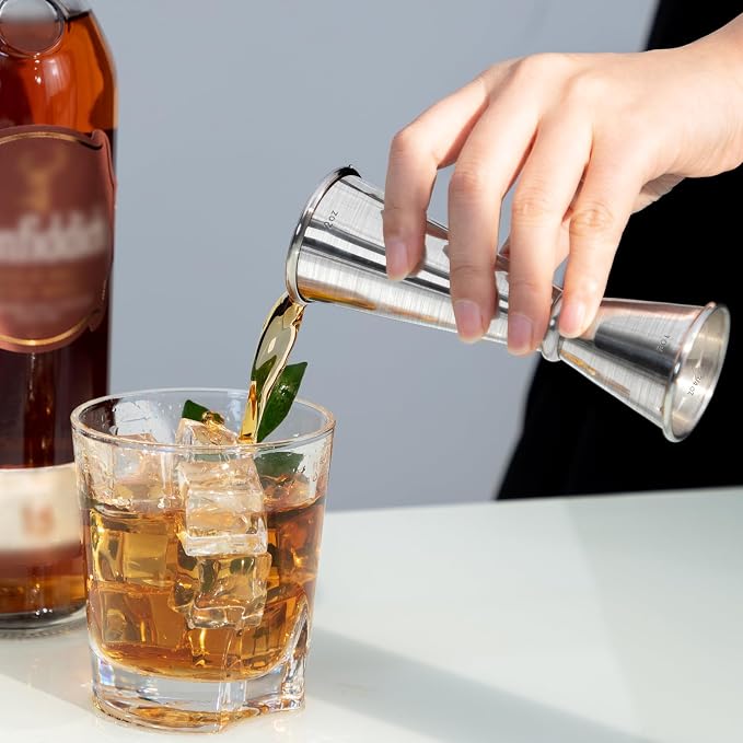 Jigger for Bartending, Briout Double Cocktail Jigger Japanese Premium 304 Food