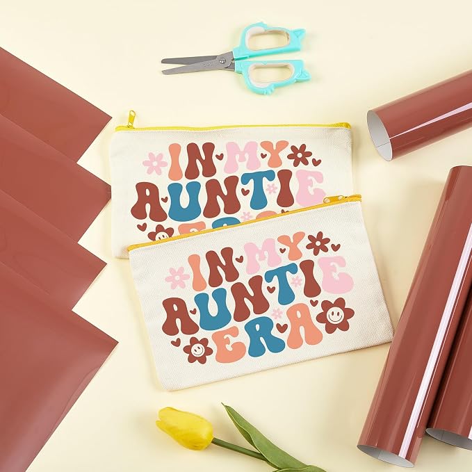 HTVSTD Maroon Brown Boho HTV Heat Transfer Vinyl 8pcs 12×10in | Vivid Color
