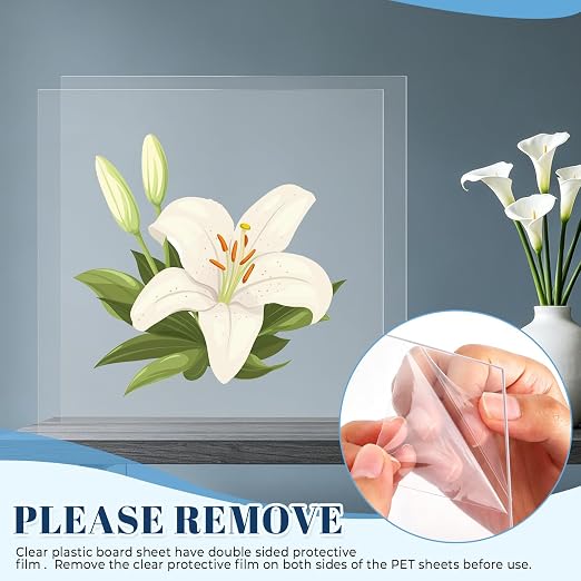 TKOnline 15 PCS Plexiglass Sheets, Invitations, Poster Frames Plastic Board