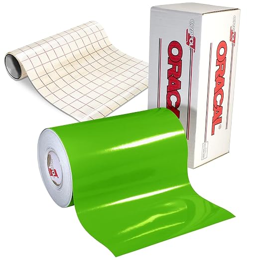 ORACAL Roll of Glossy 651 Lime Tree Green Permanent Adhesive Vinyl – Compatible