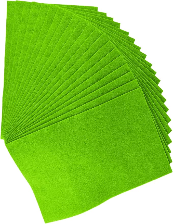 Jtnohx Color Felt, Soft Felt Sheets, 1.4mm Thick 8"x12" Handicraft Felt Fabrics