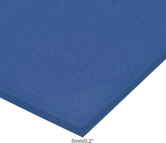 uxcell Blue EVA Foam Sheets 10 x 10 Inch 5mm Thickness