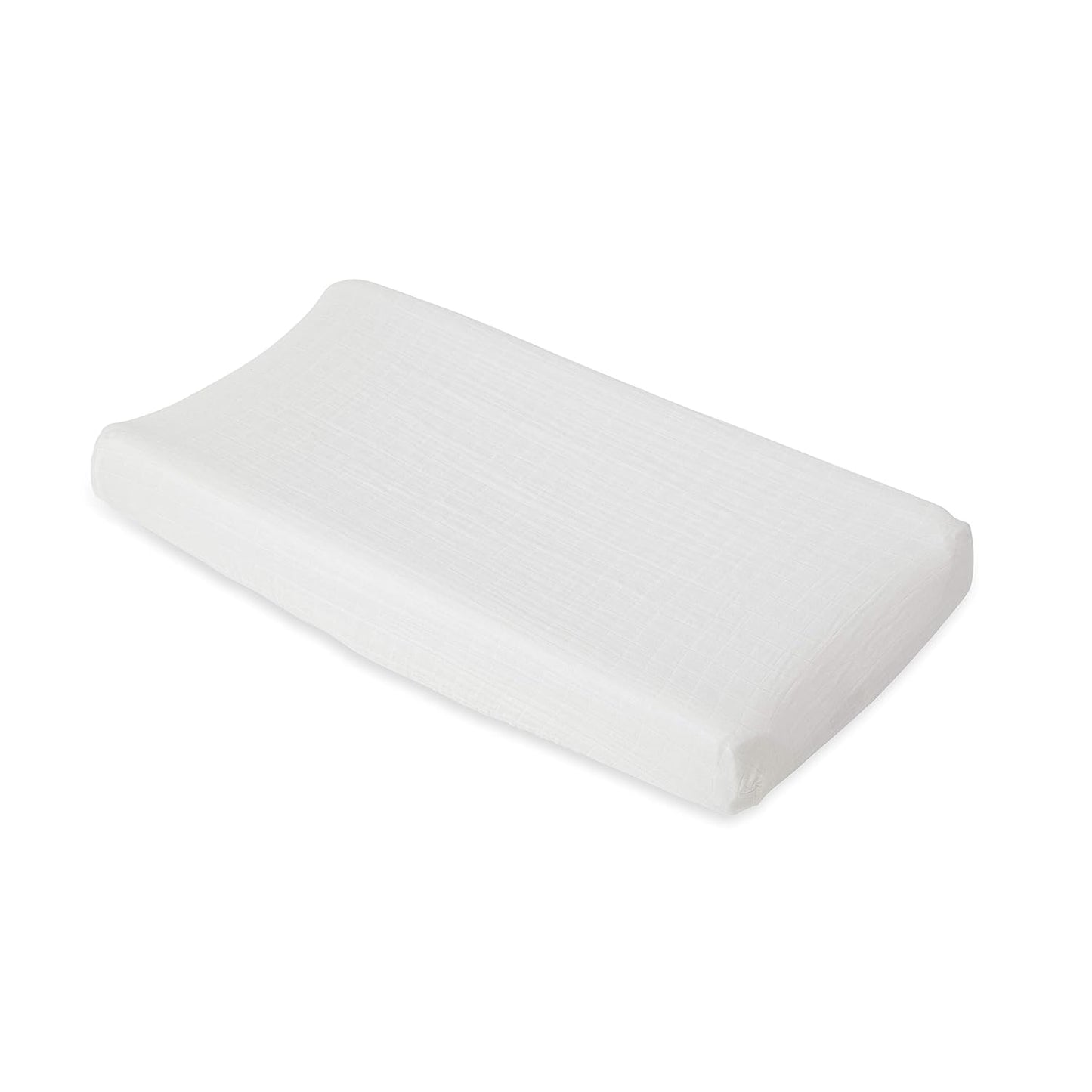 Little Unicorn Premium Changing Pad Cover | Extra Soft & Breathable Muslin Fabric (White)