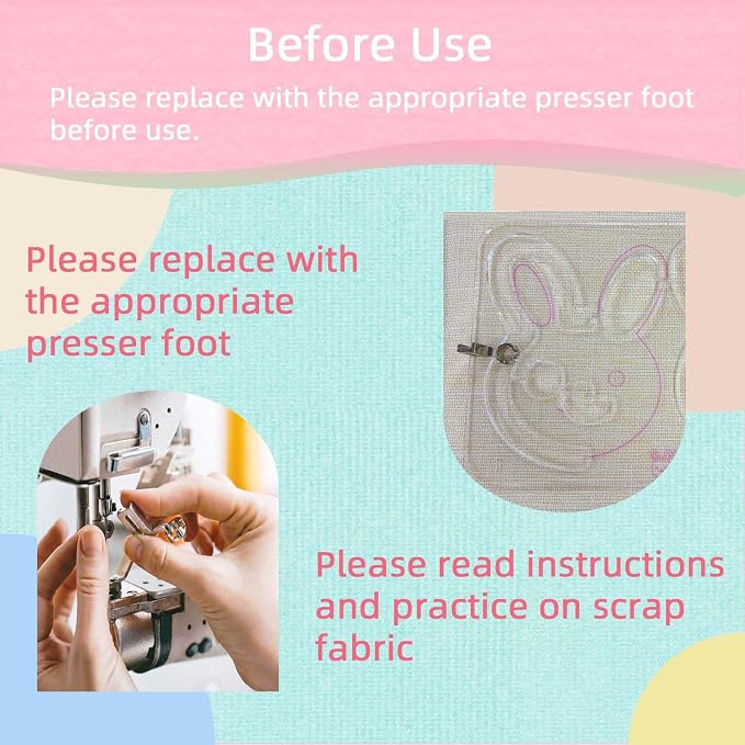 3Pcs Free Motion Quilting Templates
