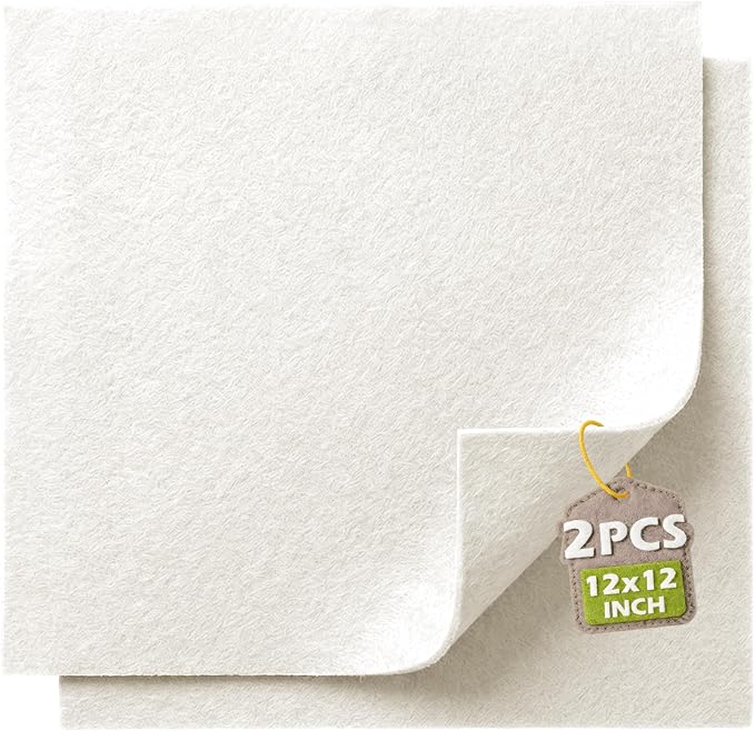 Ivory Soft Felt Sheets for Crafts, 1.6mm Thick, Handmade Crafts, DIY Projects