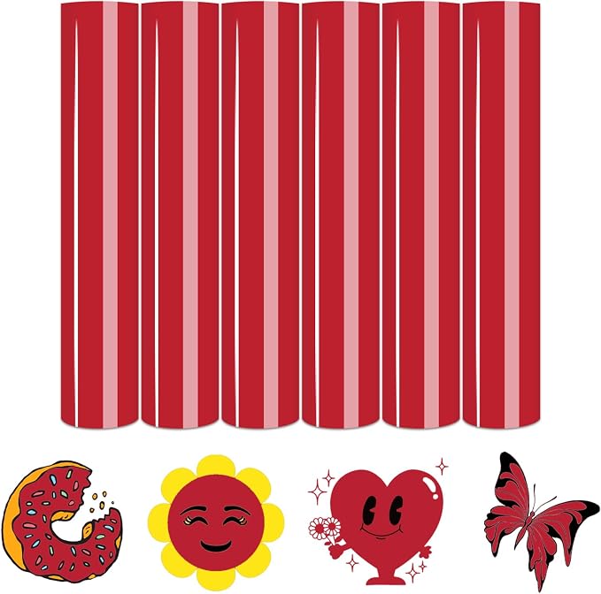 Tintnut Teaberry Color Heat Transfer Vinyl, easy cut & weed, stretch washable