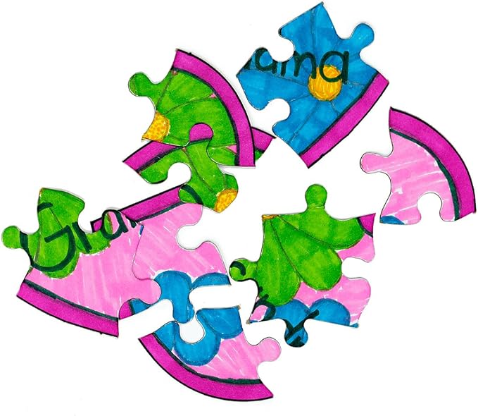 Hygloss 6 Blank Heart Puzzles – 6 x 8 Inches – Ideal