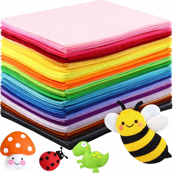 Reginary 120 Pcs 12 x 16 Inch Felt Sheets Bulk