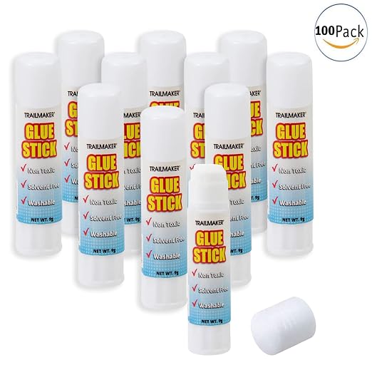 100 Pack Glue Sticks Bulk for Kids, Scrapbooking