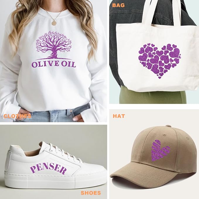 Glitter HTV Heat Transfer Vinyl Rolls