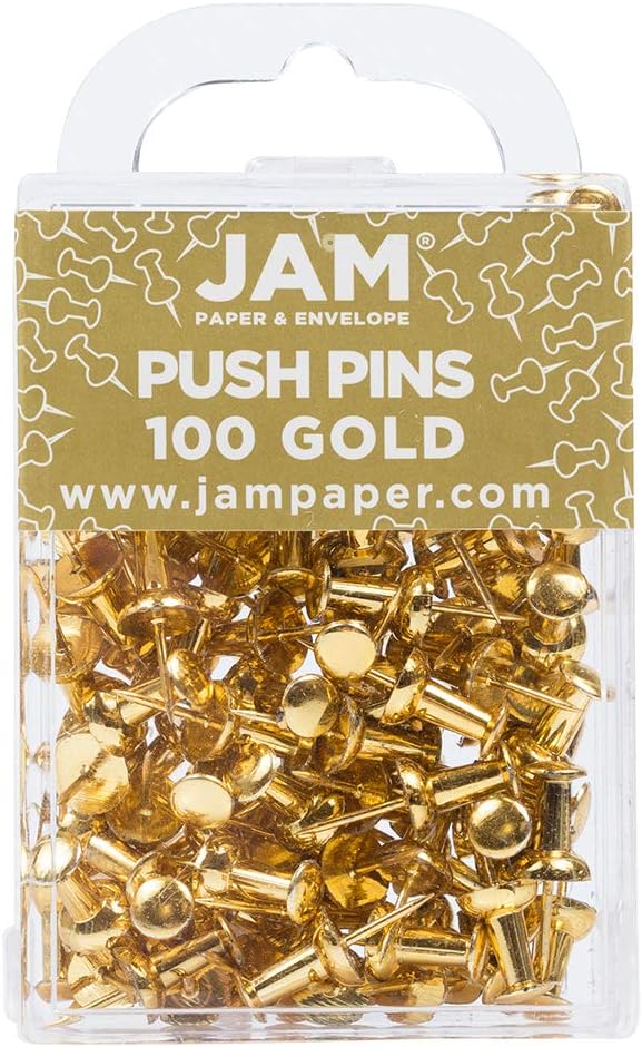 JAM PAPER Colorful Push Pins