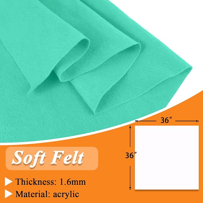 IONTACH 36" X 36" Soft Felt Fabric 1.6mm Thick | Felt Sheets