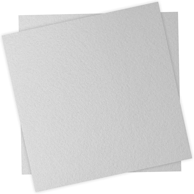 12" x 12" Felt Fabric Sheets for Crafts, 1mm Thick, Squares Felt Paper for