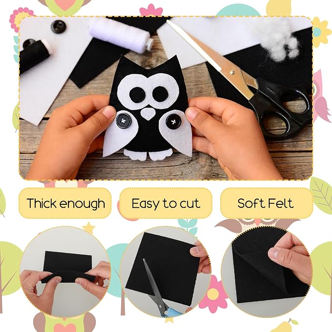 60PCS Felt Sheets Fabric