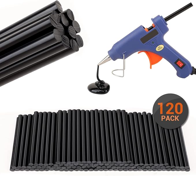 Gartful 120pcs Hot Glue Gun Wax Sticks, Hot Glue Mini Sticks 0.28" x 3.9"