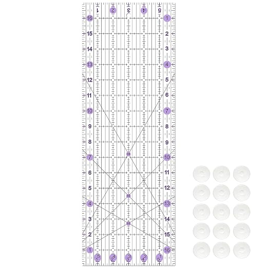 Sewing Ruler, 6“ * 17” Quilting Rulers, Acrylic Ruler, Cutting Ruler