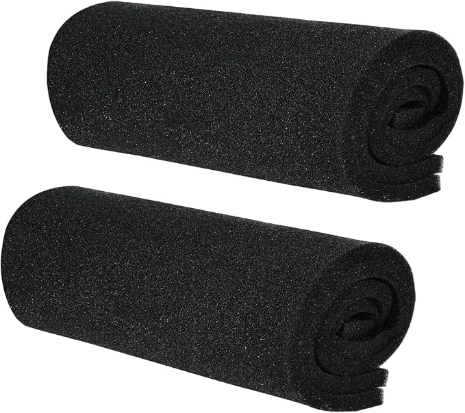 AQUANEAT 2 Pack Aquarium Bio Sponge Filter Media Pad Cut-to-Size Open Cell Foam