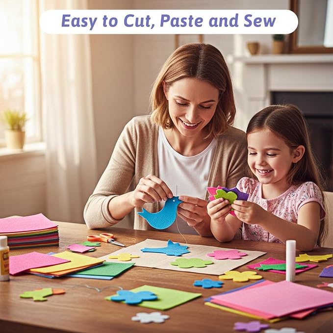 120 Pcs 12 x 12 Inch Felt Sheets