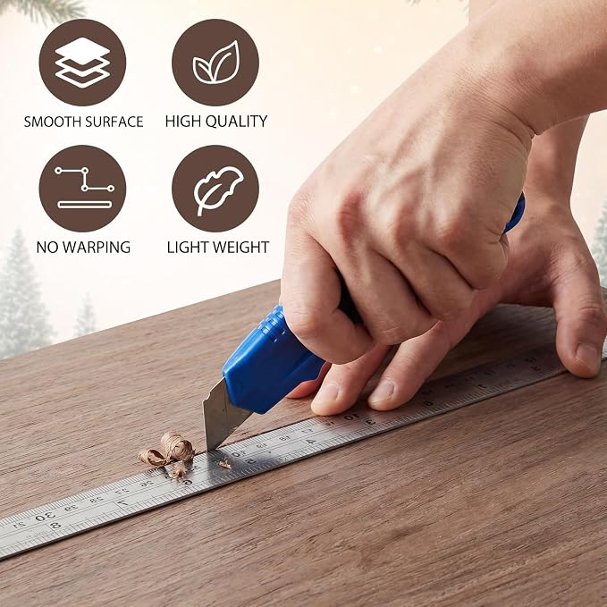 12 Pcs Walnut Color Wood Sheets Plywood Board
