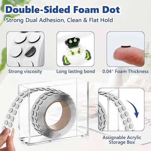 400 PCS 1mm Double Sided Foam Dots