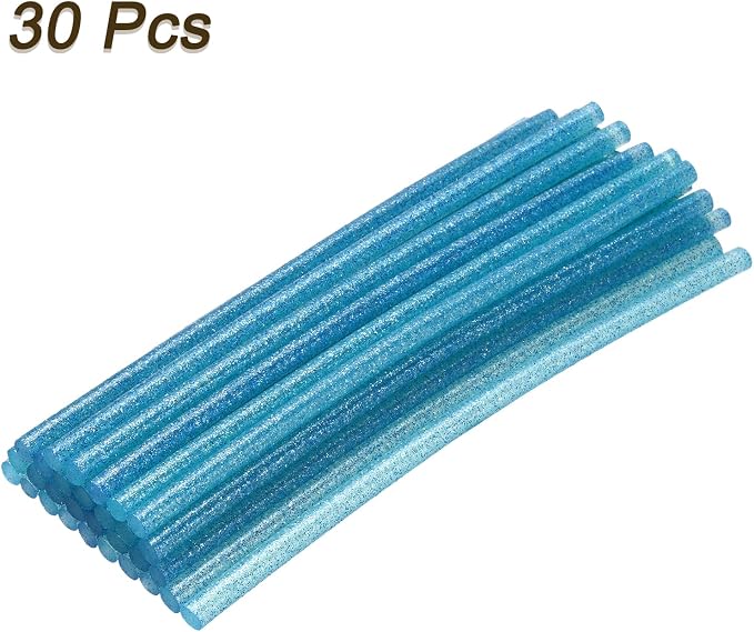 uxcell 30pcs 7mm x 200mm Mini Hot Glue Sticks
