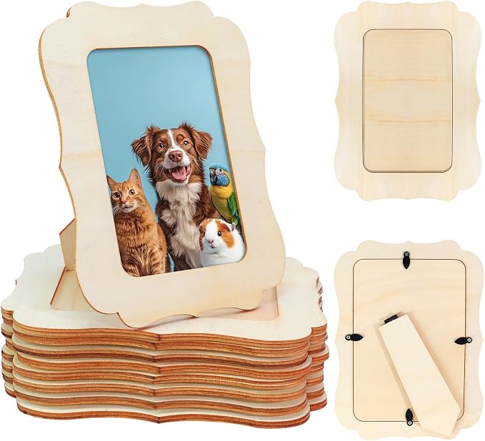 VOKOY 15 Pack Wooden Picture Frames