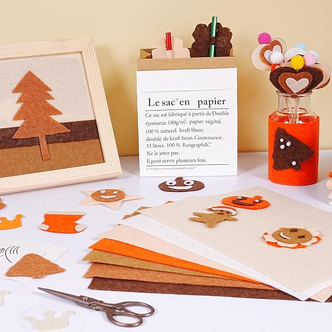Felt Fabric Sheets 8 x 12 Inches, Soft Felt Paper