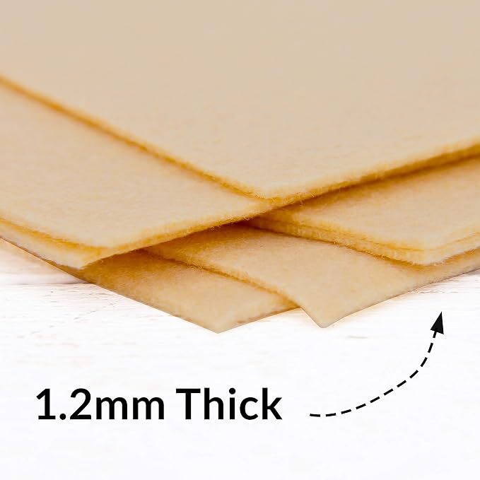 Threadart Cream Premium Felt Sheets