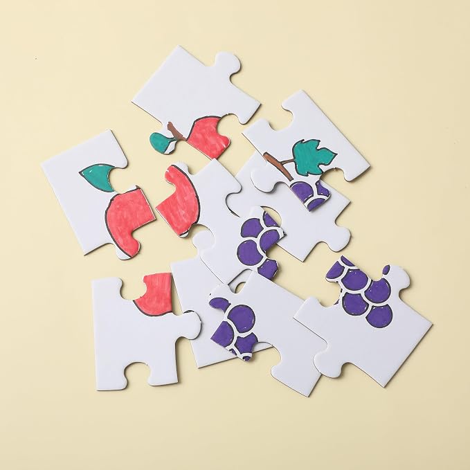 Mr. Pen- Blank Puzzle, 24 Pack, 9 Pieces/Pack, 5.5" x 4" | Blank Puzzles to