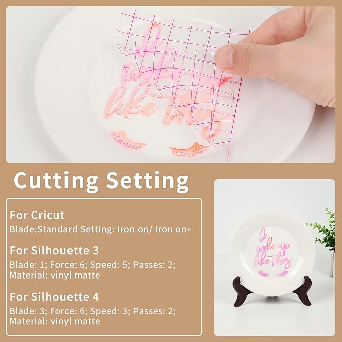 IModeur Holographic Vinyl -Opal Pink Permanent Holographic Vinyl Bundle