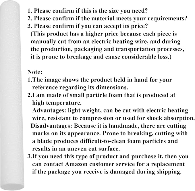 Crafjie Foam Cylinders for DIY Crafts and Arts Supplies, Craft Supplies