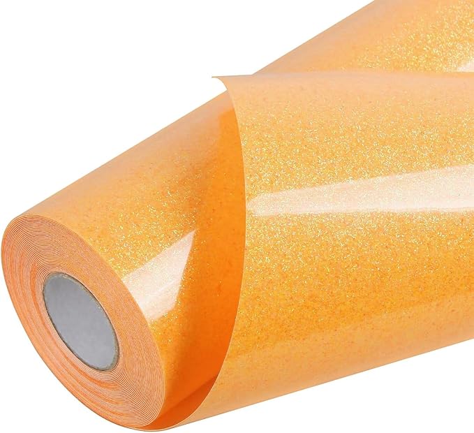 TORC Neon Glitter HTV Heat Transfer Vinyl Roll 12 inch x 20 ft Iron on Vinyl